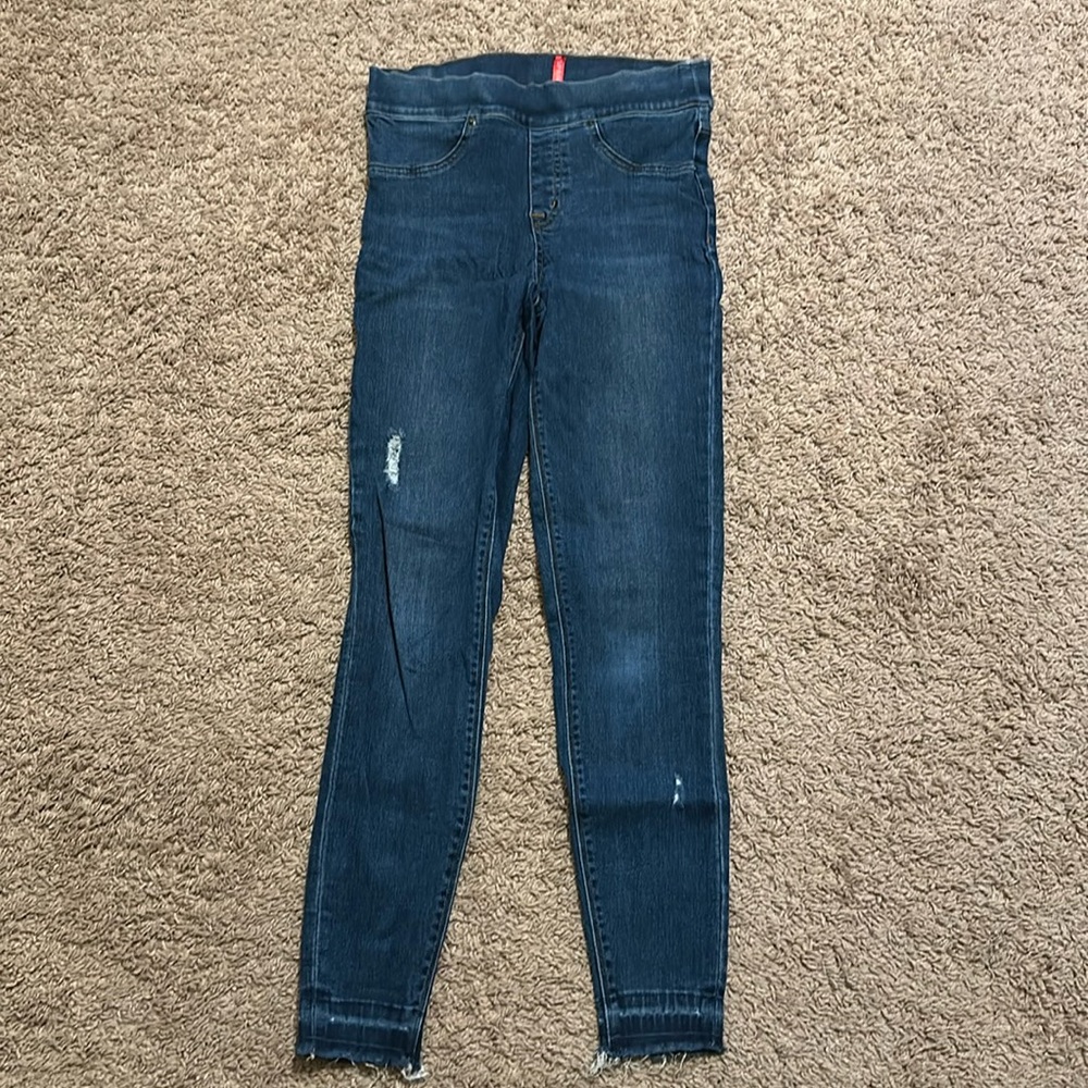 Spanx Distressed Skinny Jeans